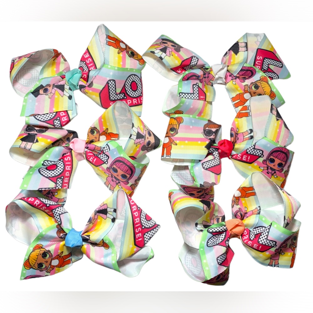 6 LOL Surprise hair bows